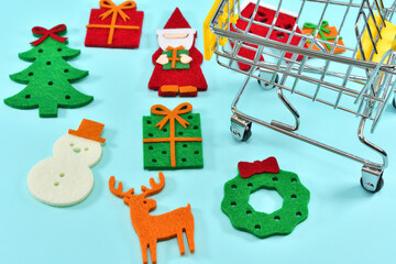 クリスマスセールや買い物のイメージ