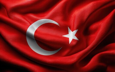 Waving Flag The Republic Turkey
