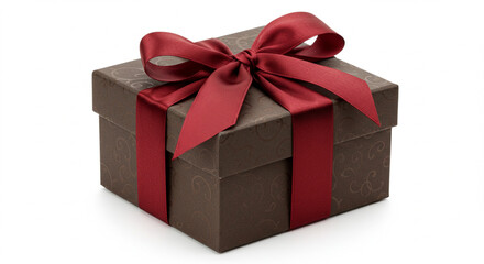 Obraz premium luxury gift box with satin ribbon