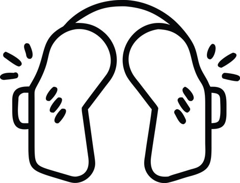 black knee pads icon clip art preview