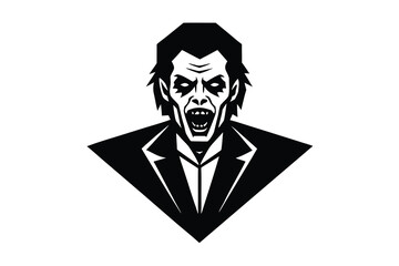 actor in zombie makeup  vector icon