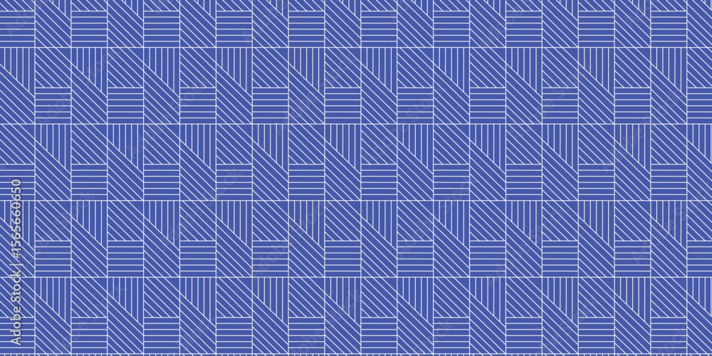 Poster seamless black blue and white geometric pattern. simple vector graphics. the geometric pattern with 