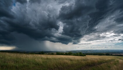 Obraz premium stormy sky for rain clouds dramatic weather