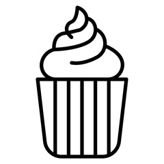 Cupcake Vector Icon