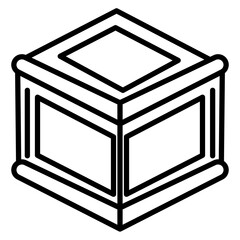 Moulding Box Vector Icon
