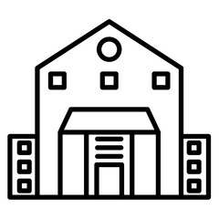 Warehouse Vector Icon