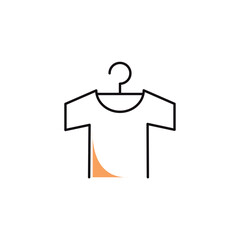 Fashion clothing shopping and trading vector icon