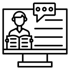 Video Conference Vector Icon