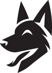 vector illustration of a wolf silhouette 