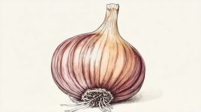 Drawings of garlic
