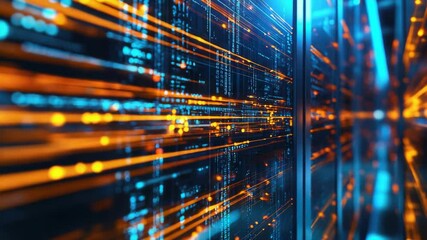 Abstract digital data connections and cloud computing technology concept. - Powered by Adobe