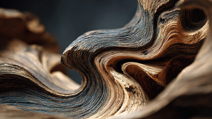 The detailed texture of wood forms an abstract and natural display of art.