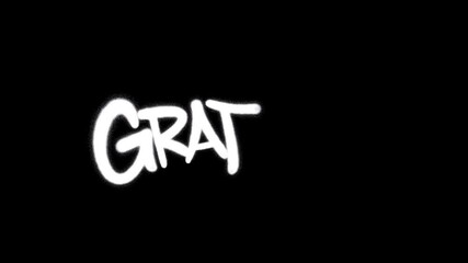 Graffiti tag animation 4K writing “Hip-Hop” in white on black background. Bold urban street art style with dynamic handstyle and spray paint motion effect.	 - Powered by Adobe