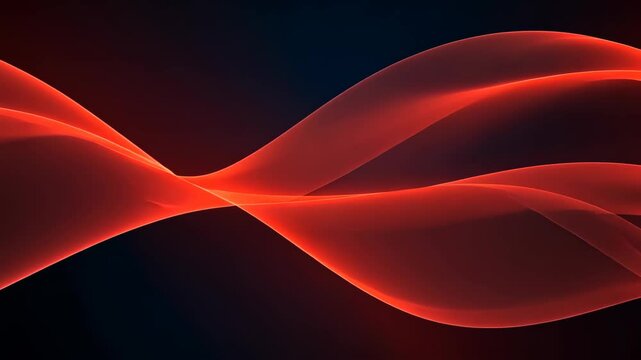 Abstract Red Waves: A vibrant abstract composition featuring flowing red waves that appear to dance against a dark, evocative backdrop. 