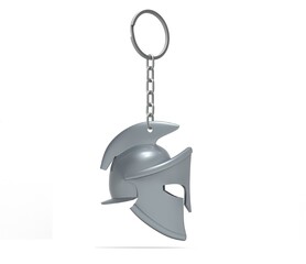 Spartan helmet keychain