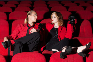 young people in cinema