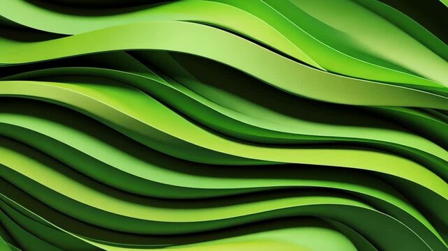 Green Abstract Curves: A mesmerizing interplay of green waves creates a vibrant pattern, evoking a sense of movement and growth.
