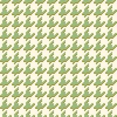 Geometric houndstooth green seamless pattern with pied-de-poule ornament. Monochrome graphic design. Modern minimalist stylish squared background. Vector chequered motif for fabric, textile.