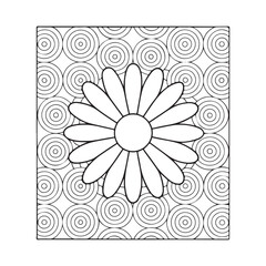 Floral Mandala Coloring Page – Black and White Line Art for Adults and Kids, Mandala Coloring Pages For Adults, Black & White, Line Art, Illustration, Vector Art, Coloring Pages, Coloring Book