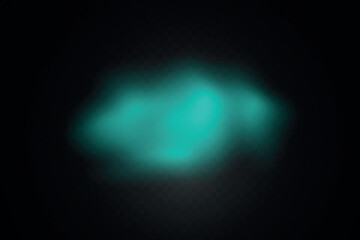 Color smoke effect background. Realistic decorative fog in the air, vapor, creeping smoke puff. Layout of cloudy smog. Transparency vector illustration.