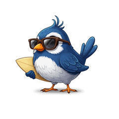 Cute Bird Icon Cartoon very cool