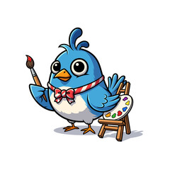 Cute Bird Icon Cartoon very cool