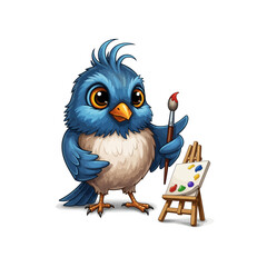 Cute Bird Icon Cartoon very cool