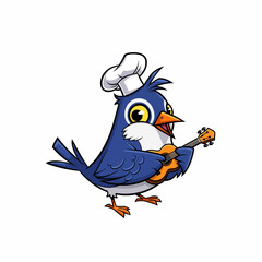 Cute Bird Icon Cartoon very cool