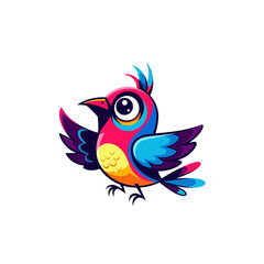 Cute Bird Icon Cartoon very cool