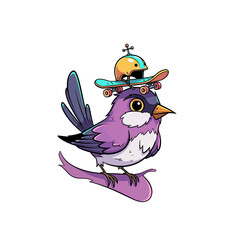 Cute Bird Icon Cartoon very cool