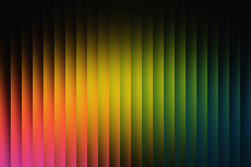 Full-spectrum rainbow glass gradient on black background with vibrant red, orange, pink, yellow, green, and blue hues. Elegant and saturated abstract design with light refraction and depth. 