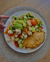 chicken breast with rice