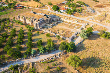View to the ruins of The İncir Han caravanserai