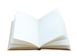 open book with blank pages