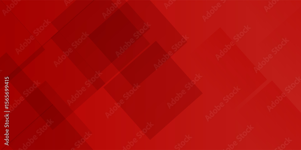 Poster abstract red background. bright geometric vector background with overlapping red diamond shapes.
