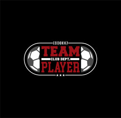 Soccer Team Player design sport vector illustration