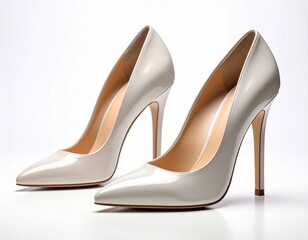 fashionable women shoe on white