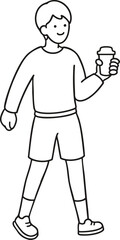 vector illustration of a man