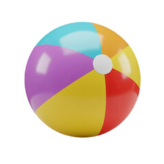 beach ball isolated on white