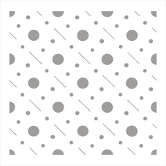 Charming retro polka dot pattern with teal, coral, and orange circles on cream background