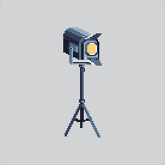 Pixel art illustration Soft Box Lamp. Pixelated Camera Lighting. Camera Light Soft Box Lamp Icon pixelated for the pixel art game and icon for website and video game. old school retro.