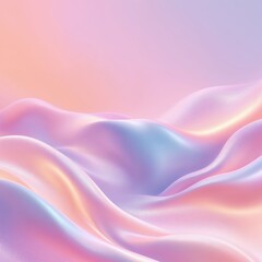 Obraz premium Pastel Iridescent Silk Waves Background