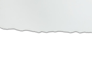Torn paper with space isolated on transparent background