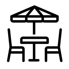 Veranda Icon for Outdoor Hotel Amenity