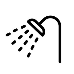 Shower Icon – Bathroom Symbol for Hygiene and Hotel Amenity