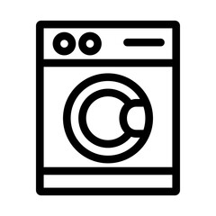 Washer Icon - Laundry Appliance Symbol for Cleaning and Home