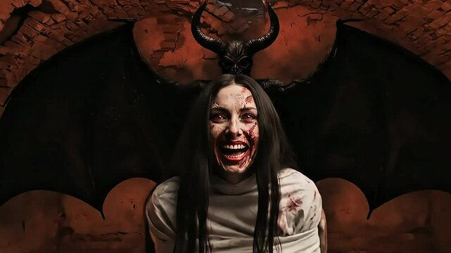 Terrifying Female Ghost in Abandoned Mental Asylum &ndash; 4K 60FPS Horror Atmosphere