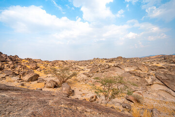 The rugged terrain of Moon Valley