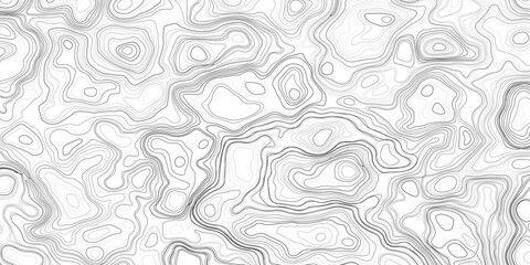 Abstract design of topographic contour lines on a clean white background, Designed in vector style, perfect for use in geographic.