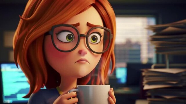 A cartoon character with bulging eyes and steam coming out of their ears, symbolizing extreme stress."